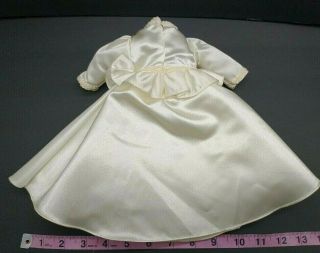 Vintage Doll Wedding Dress Bridal Gown Cream Color 10 