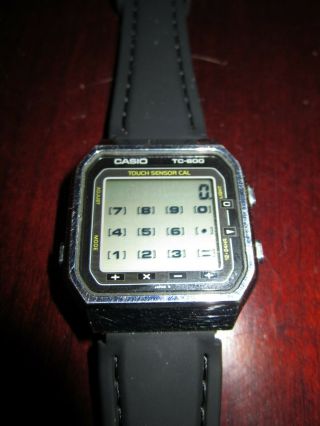 Rare Vintage Casio TC 600 (119) LCD Touch Sensor Watch Made in Japan 2