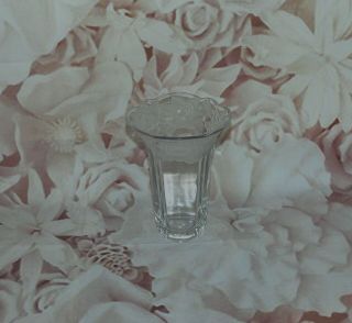 Studio Nova Mikasa Vintage Winter Rose Crystal Vase Clear 7 1/2 "