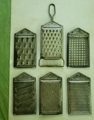 Vtg Uni Kum Kitchen Grater 6 Attachments Made In Germany Antique Rare