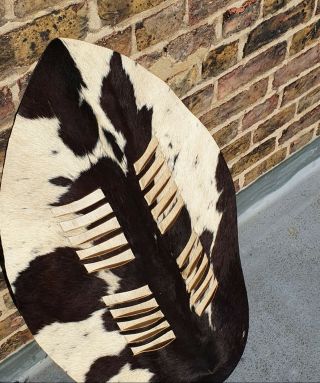 Matabele Antique African Zebra Shield from Zimbabwe 2