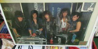 Bon Jovi Poster 1987 Rare Vintage Collectible Oop