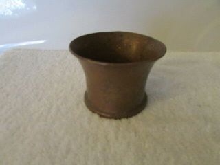 Vintage Solid Copper Hand Wrought Cup Iran Engraved Bx - E