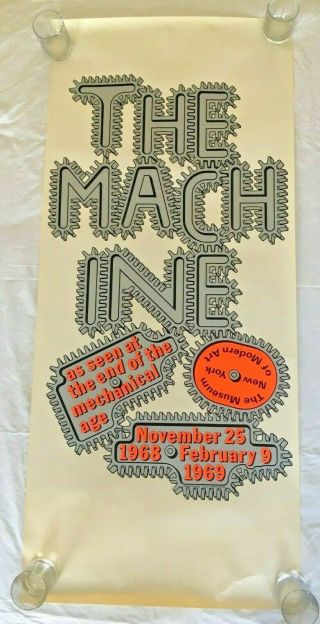 Vintage Museum Of Modern Art " End Of Mechanical Age " Poster