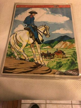Vintage Whitman 1968 Lone Ranger Frame Tray Puzzle Still