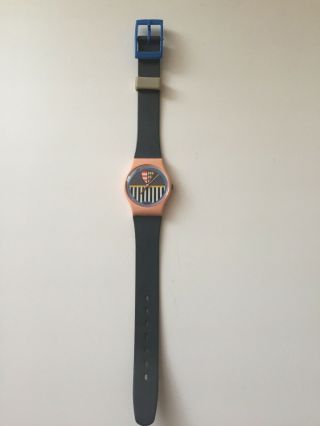 1986 Vintage Swatch Watch VALKYRIE Ladies Swiss Quartz Plastic 2