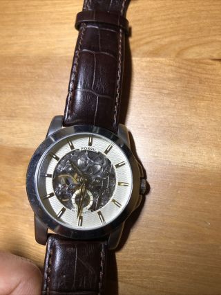 Fossil Skeleton Automatic Watch Me - 1026 Brown Leather Band