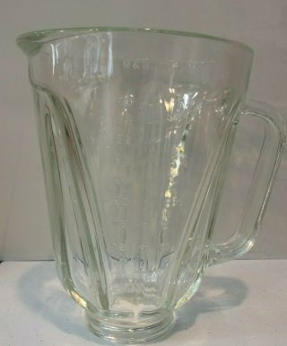 Hamilton Beach 5 Cup 40 Oz Glass Blender Pitcher Vintage Replacement Jar Only