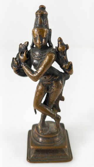 Antique Chinese Sino - Tibetan Indian Bronze Copper Alloy Shiva Hindu Figure