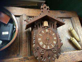 antique black forest Cuckoo Clock all complete & in order 2