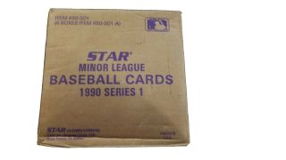 1990 Star Minor League Series 1 Baseball Case.  6 Boxes.  Factory