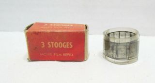 The 3 Stooges Movie Film Refill Strip For Acme Toy Viewer Vintage C.  1960 