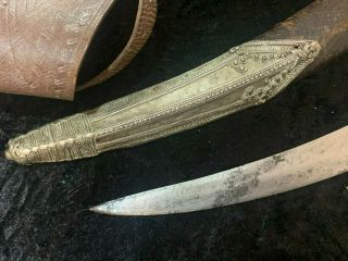 ANTIQUE 19TH CENTURY INDO PERSIAN JAMBIYA WAHABITE KNIFE DAGGER 3