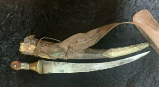 ANTIQUE 19TH CENTURY INDO PERSIAN JAMBIYA WAHABITE KNIFE DAGGER 4
