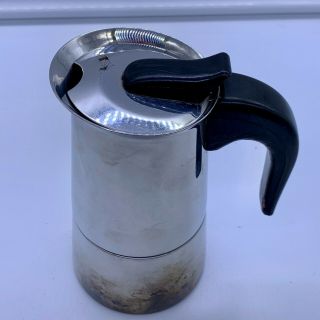 Vintage Inox Stovetop Espresso Coffee Maker 18/10 Stainless Made In Italy