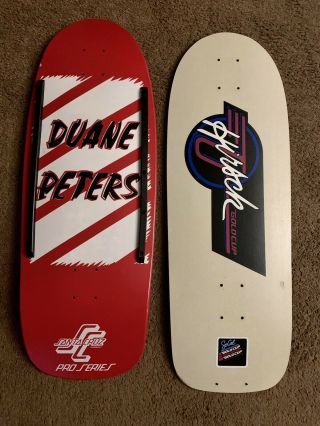 Santa Cruz Duane Peters & Gold Cup Mike Hirsch Retro Reissue Skateboard Decks