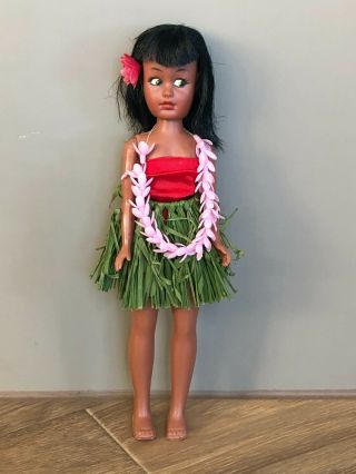 Vintage 12 " Ideal Tammy Hong Kong Clone Doll - Hawaiian,  African American Aa