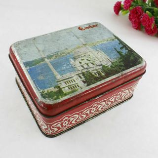 Vintage Istanbul Mosque View Chewing Gum Tin Box - Confectionary Storage Box