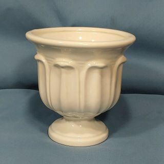 Vintage Haeger Pottery,  Gardenhouse Urn Planter / Vase 130 - White (eggshell)
