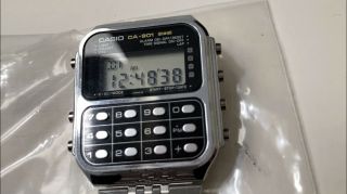 Vintage Casio CA - 901 Game Calculator Alarm Watch Runs 2