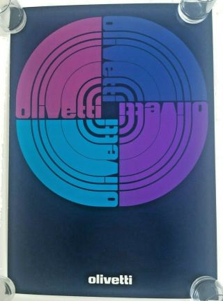 Vintage Olivetti " Graphic Design " Poster