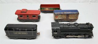 Vintage Marx Tin Litho Train Set Engine 999