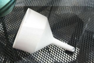 Coors Ceramic Porcelain Buchner Filter Funnel Vintage 9 " X 5 3/4 "