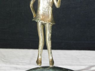 Vintage Malcolm Moran Bronze Sculpture Little Girl & Balloon 5