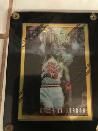 1996 - 97 Topps Finest Michael Jordan 291 Gold Foundations W/coating