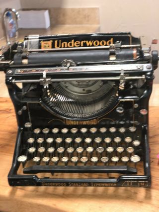 Vintage Underwood Number No.  5 Antique Typewriter