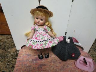Vintage Vogue Ginny 8 Doll Two Medford Tagged Outfits 1950s - 2 Hats - No Doll