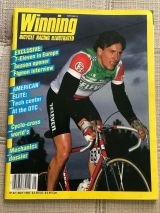 Winning Bicycle Racing Illustrated 22 May 1985,  Davis Phinney,  Vintage