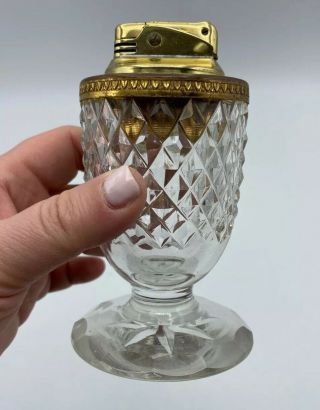 Glass Cup Design Cigarette Lighter Made In West Germany Wow Collectible Vintage