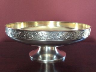 Antique Gorham Sterling Silver Pedestal Bowl,  1877,  395 Grams
