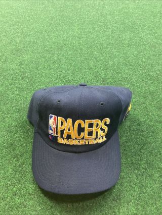 Vintage Indiana Pacers Snapback Hat By Champion Fast