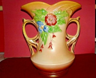 Rare Vintage Hull Art Pottery Wildflower Ornate Handles.  Hand Painted 6 3/8 "