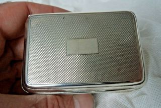 Heavy Georgian London 1811 Solid Silver Table Snuff Box - Unengraved