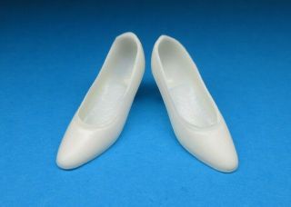 Vintage Barbie Francie - Cool White 1280 White Soft Heels Shoes