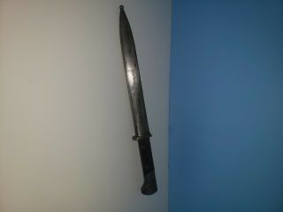 Ww Ii Antique Polish Made Perkun Bayonet With Sheath - Very Low Serial No.  717