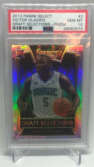 2013 - 14 Select Victor Oladipo Silver Prizm Draft Selections Rookie Rc Psa 10