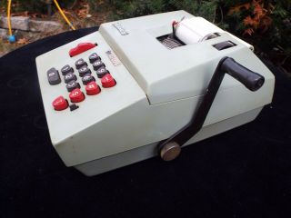 Hermes Precisa Model 109 - 10 Mechanical Adding Machine,  Calculator. 2
