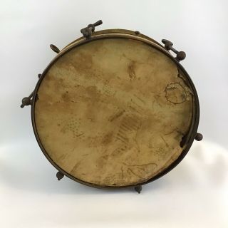 Antique Rampone Cazzani 1920s 6 Lug Snare Drum 13 