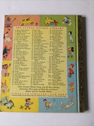 Vintage Little Golden Book A DAY AT THE ZOO 1950 Good Cond Refr 2