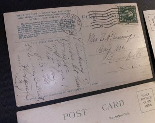 YORK CITY - Three Vintage / Antique Postcards - Post Card - Early 1900’s NY 3