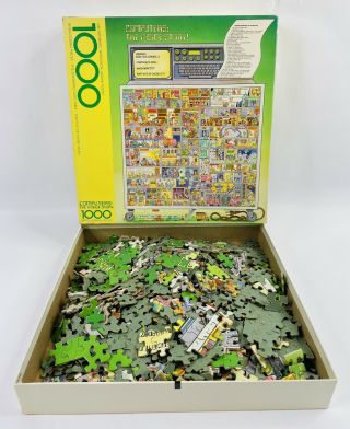Springbok Puzzle Computers The Inside Story 1000 Piece Vintage 1983