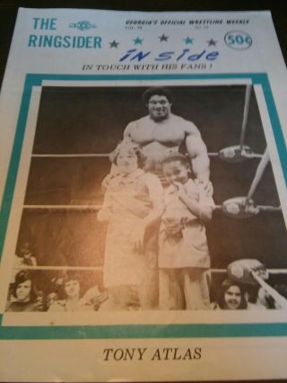 Exc Vintage Nwa Ringsider Mr Wrestling 2 Program 1978 Atlas Graham Rich Wahoo
