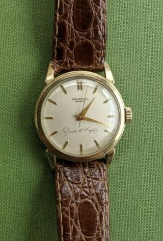 Vintage Universal Geneve Watch 10k Gold Filled Bezel 17 Jewels