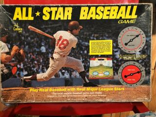 Vintage Cadaco All Star Baseball Game 1968 With Spinners & Over 60 Player Discs
