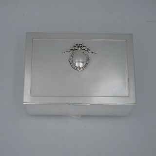 Antique Tiffany & Co.  Makers Sterling Silver Trinket Box.  Early 20th C.  342 Grams