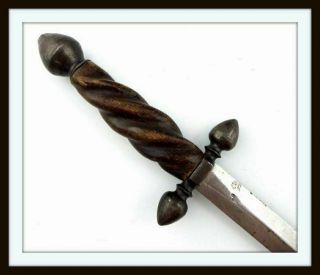 Antique Stiletto Dagger Dirk,  Marked Blade Italian Spanish Or French